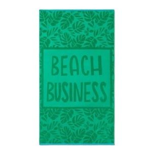 Tabitha Brown “Beach Business” Green Beach Towel